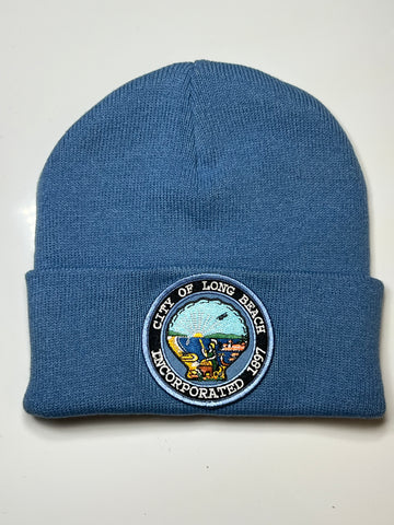 Sky blue City Seal Beanie
