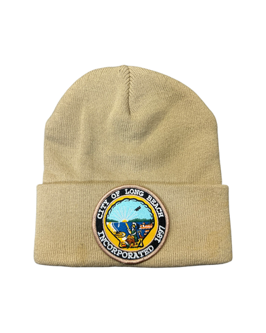 Tan City Seal Beanie